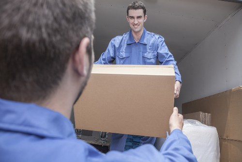 Removal van supporting a residential move in Bow