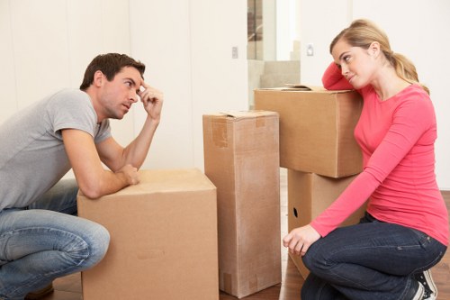 Preparing bulky furniture for collection in an East London property