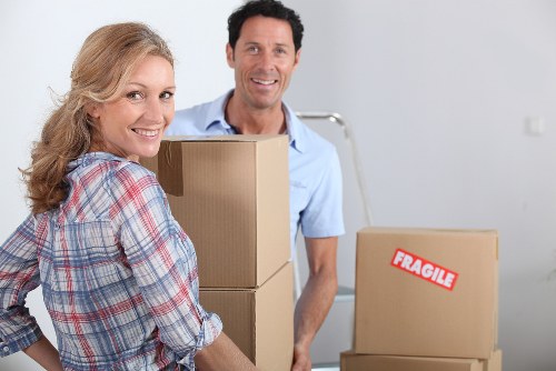 Preparing office items for relocation services in Bow