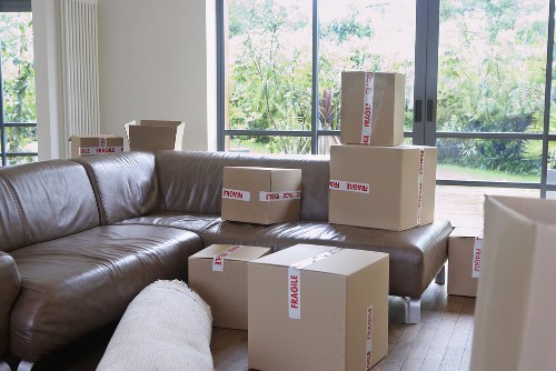 Removal van positioned for a Bow property move